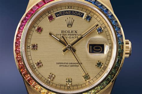 rolex day date rainbow